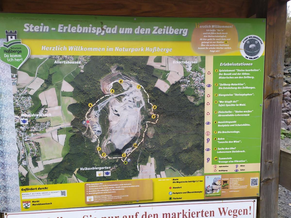 Burgpreppach Ferienwohnung „Schau Ins Frankenland“ מראה חיצוני תמונה